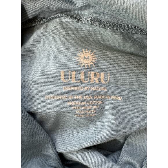 Uluru Hooded Tee Shirt Rocky Mountains Colorado New Unisex Medium Hiking Blue - Picture 5 of 7